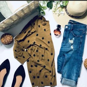 Adorable Boden Polka Dot sweater 100% wool size 12